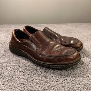 Naot Loafers Mens 45 EU 12 US Brown Leather Slip On Driving Shoes Casual Moc Toe